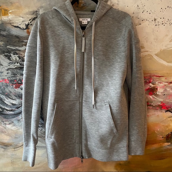 Helmut Lang Grey Zip-Up Hoody - Picture 2 of 12